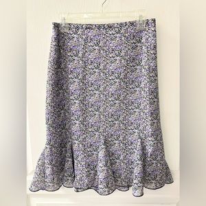 Purple multi color skirt